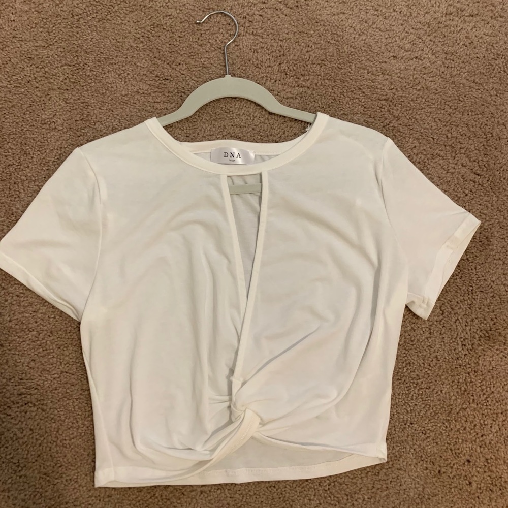 DNA white crop top